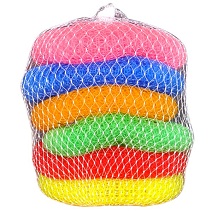 PUGMARK PLASTIC SCRUBBER PACK OF 6